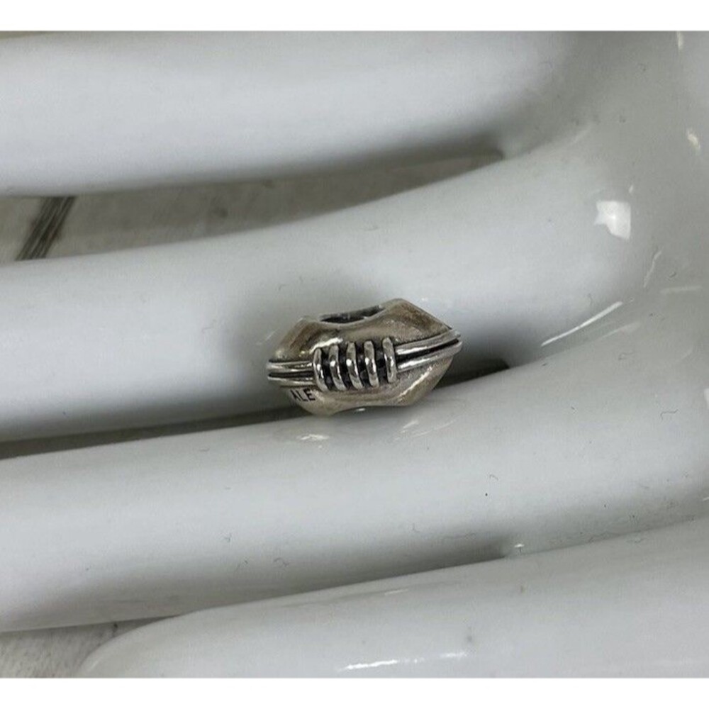 Authentic Pandora Moments Football Charm/Bead Silver 925 ALE - Picture 1 of 4